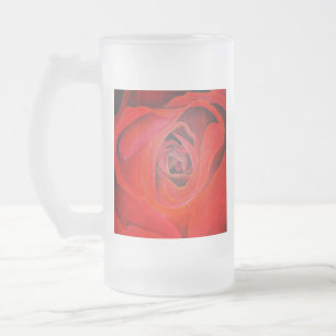 Chope Givrée Rose rouge en forme de coeur