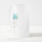 Chope Givrée Roses turquoise avec touches (Devant gauche)