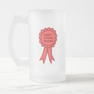 Chope Givrée Ruban de Récompense Rouge Ridicule Sans Effort