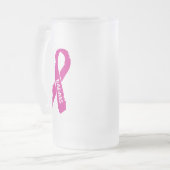 Chope Givrée Ruban déchiré/insigne...Cancer du sein (Devant gauche)
