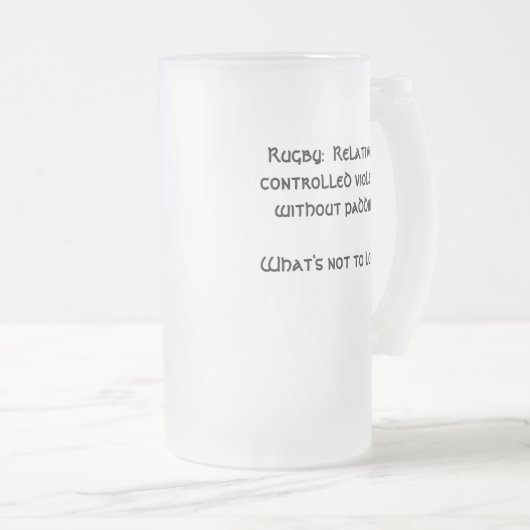 Chope Givrée Rugby : Violence relativement commandée sans… (Devant droit)