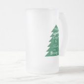 Chope Givrée Salutation aux arbres de Noël (quelques flocons) (Devant droit)