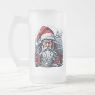 Chope Givrée Samurai Père Noël Warrior Christmas Art Cadeau