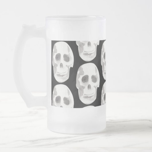 Chope Givrée Scary Scull Black & White Pattern (Gauche)