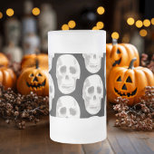 Chope Givrée Scary Scull Black & White Pattern