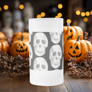 Chope Givrée Scary Scull Black & White Pattern