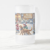 Chope Givrée Scène d'art de Noël enneigée et cosy (Devant droit)