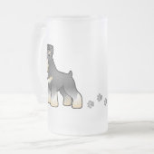 Chope Givrée Schnauzer géant/standard/miniature de bande (Devant gauche)