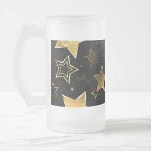 Chope Givrée Seamless pattern with Golden Stars