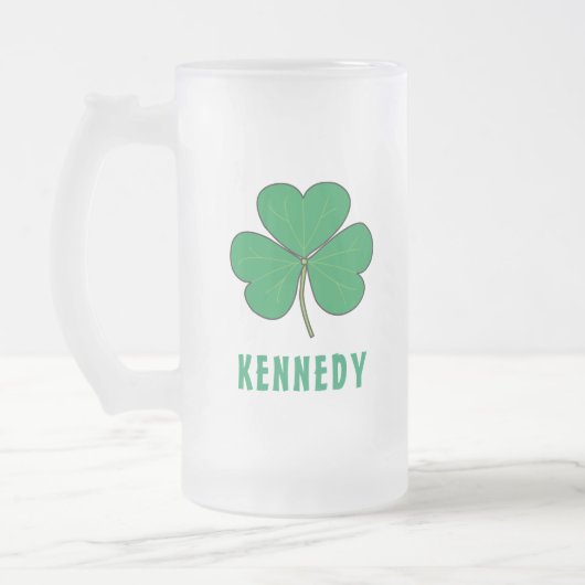 Chope Givrée Shamrock Green Clover Irlande Celtic Irish Nom (Gauche)