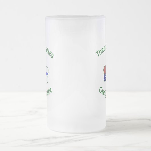 Chope Givrée Shamrock personnalisé des drapeaux irlandais améri (Centre)