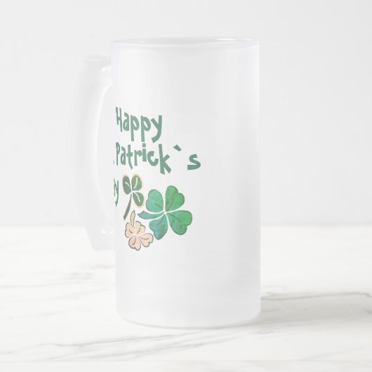 Chope Givrée Shamrock vert irlandais Bonne St Patrick`s Day (Devant gauche)