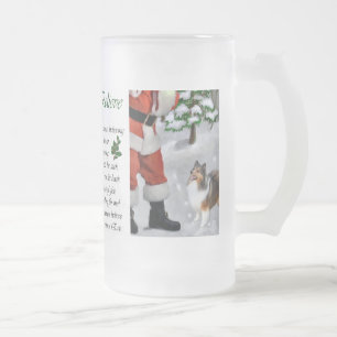 Chope Givrée Shetland Sheepdog Sheltie Cadeaux de Noël