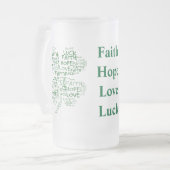 Chope Givrée Signification de trèfle de quatre feuilles : (Devant gauche)