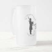 Chope Givrée Silhouette de joueur de cornemuse (Devant gauche)