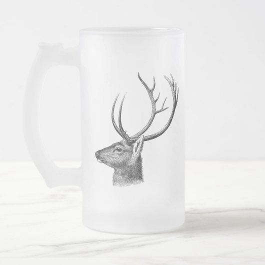 Chope Givrée Silhouette de tête de cerf (Gauche)