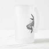 Chope Givrée Silhouette noire d'un crocodile (Devant droit)