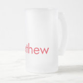 Chope Givrée simple initial letter monogram add your name lett (Devant droit)