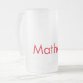 Chope Givrée simple initial letter monogram add your name lett (Devant gauche)