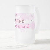 Chope Givrée simple minimal ajouter nom monogramme rose demoise (Devant droit)