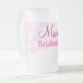 Chope Givrée simple minimal ajouter nom monogramme rose demoise (Devant gauche)
