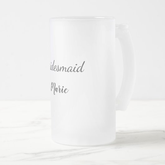 Chope Givrée SIMPLE MINIMAL ajouter votre nom bridesmaid person (Devant droit)