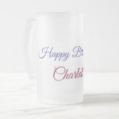 Chope Givrée SIMPLE MINIMAL.CUTIE AJOUTER NOM BÉBÉ joyeux anniv (Devant gauche)
