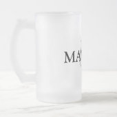 Chope Givrée simple minimum ajouter votre nom MONOGRAM GROOMSME (Gauche)