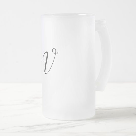 Chope Givrée simple minimum ajouter votre texte monogramme phot (Devant droit)