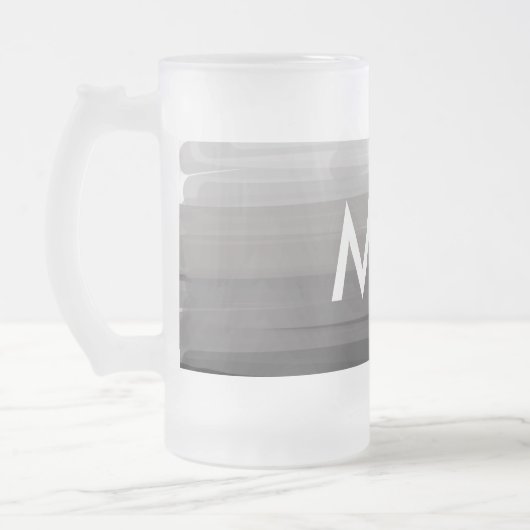 Chope Givrée Simple monogram add your name letter man minimal t (Gauche)