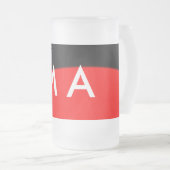 Chope Givrée Simple monogramme ajouter votre nom lettre man min (Devant droit)