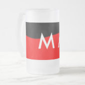 Chope Givrée Simple monogramme ajouter votre nom lettre man min (Devant gauche)