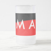 Chope Givrée Simple monogramme ajouter votre nom lettre man min (Centre)