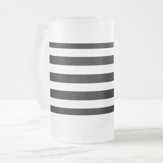 Chope Givrée Simples rayures noir et blanc | (Devant gauche)