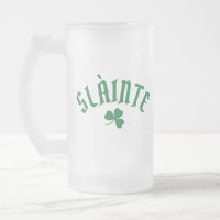SLÀINTE Funny Irish St. Patrick's Day Clover vert