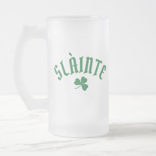 Chope Givrée SLÀINTE Funny Irish St. Patrick's Day Clover vert