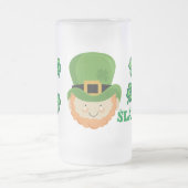Chope Givrée Sláinte ! Leprechaun irlandais et shamrock (Centre)