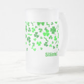 Chope Givrée Sláinte Lucky Irish Shamrocks Design Personalized (Devant droit)