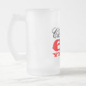 Chope Givrée soixantième Cadeau en verre de bière (Gauche)