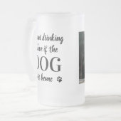 Chope Givrée Son Chien Ne Pas Boire Seul Est Maison Cute Photo  (Devant gauche)