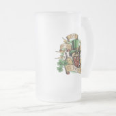 Chope Givrée St. Patrick, Jour de la Bière, Crâne, Leprechaun, (Devant droit)