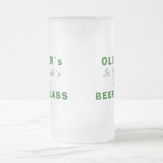 Chope Givrée St Patrick`s day Green Clover Nom (Centre)