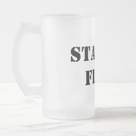 Chope Givrée Starter Fluid Drôle Typographie (Gauche)