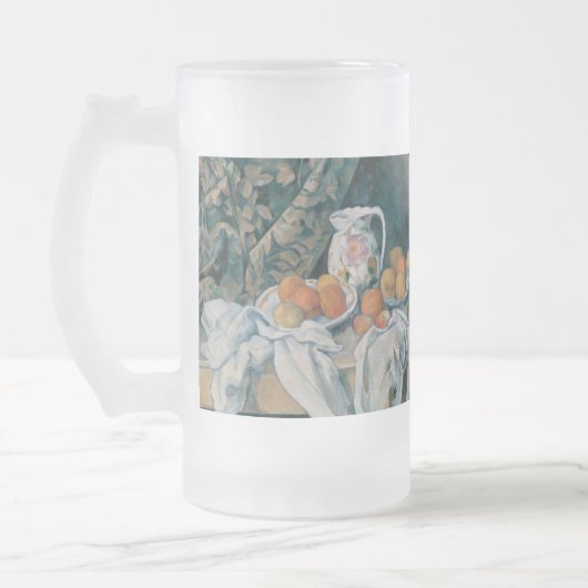 Chope Givrée Still Life with the Curtain par Paul Cezanne (Gauche)