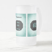 Chope Givrée Style bleu ajouter nom 60e Anniversaire design (Devant droit)