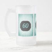 Chope Givrée Style bleu ajouter nom 60e Anniversaire design (Gauche)