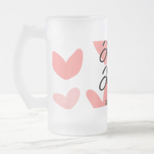 Chope Givrée style de texte minimal simple blanc mariage cœur r
