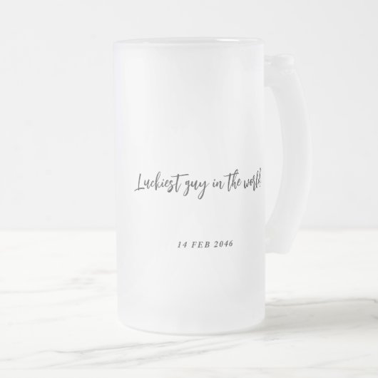 Chope Givrée Sweet Romantic Retro Photo Cadeaux de Saint Valent (Devant droit)