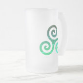 Chope Givrée Symbole celtique antique Emerald Triskele (Devant droit)