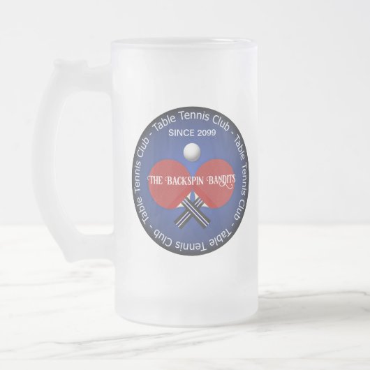 Chope Givrée Table Tennis Pong Drinkware (Gauche)